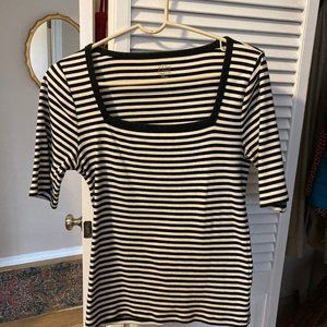 jcrew square neck top -